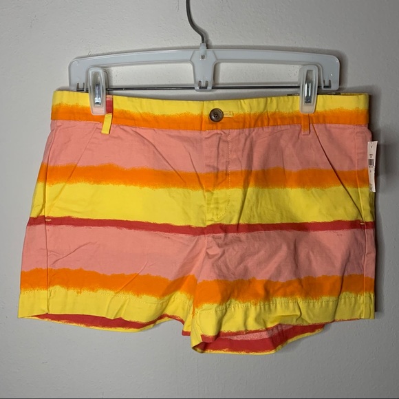 GAP Pants - Gap Sunset Sunkissed Pink Orange Yellow Shorts NWT